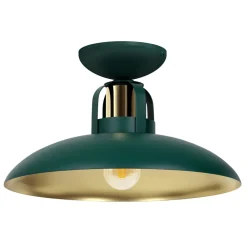 Lampa Sufitowa FELIX Zielony Złoty Metalowy Klosz 1xE27 30cm * Eko-light Hot