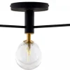 Lampa Sufitowa FIGARO Czarny Transparentny Szklane Klosze 4xG9 * Jupiter Outlet