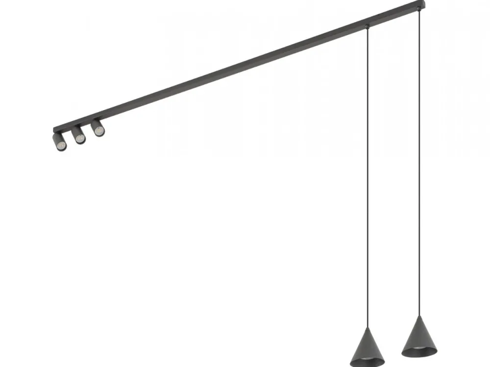 Lampa sufitowa FOURTY grafitowa 5xGU10 * Nowodvorski Best