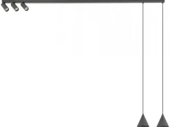 Lampa sufitowa FOURTY grafitowa 5xGU10 * Nowodvorski Best