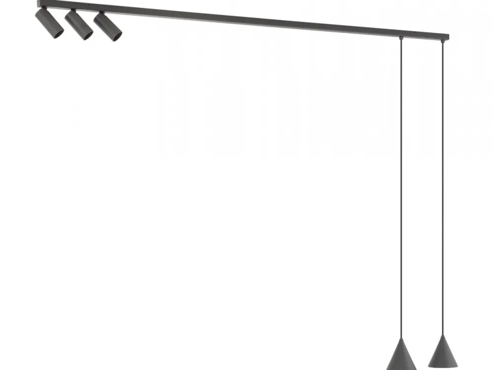Lampa sufitowa FOURTY grafitowa 5xGU10 * Nowodvorski Best