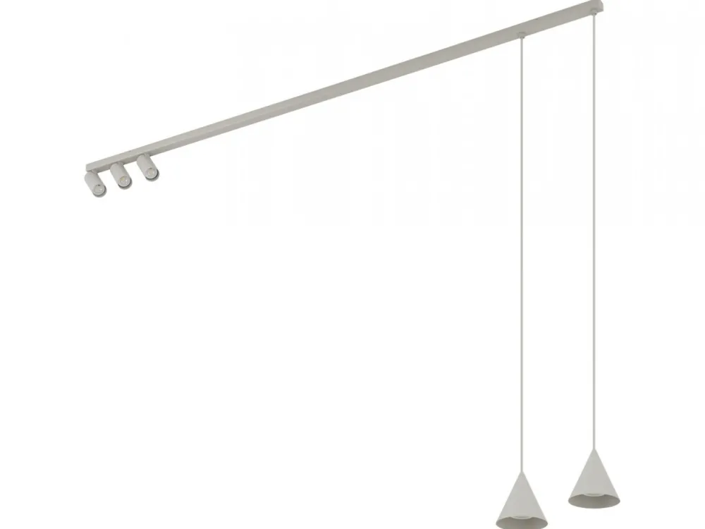 Lampa sufitowa FOURTY szara 5xGU10 * Nowodvorski New