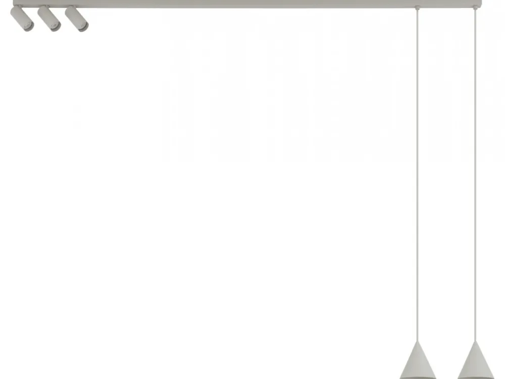 Lampa sufitowa FOURTY szara 5xGU10 * Nowodvorski New