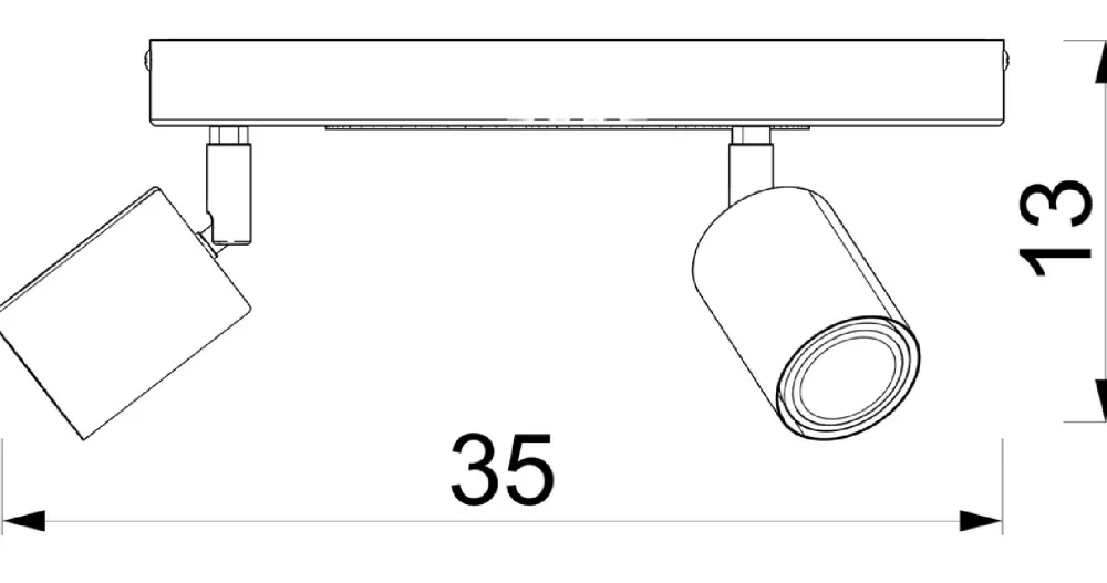 Lampa Sufitowa FUN Biały 3xGU10 Piłka * Luminex Hot