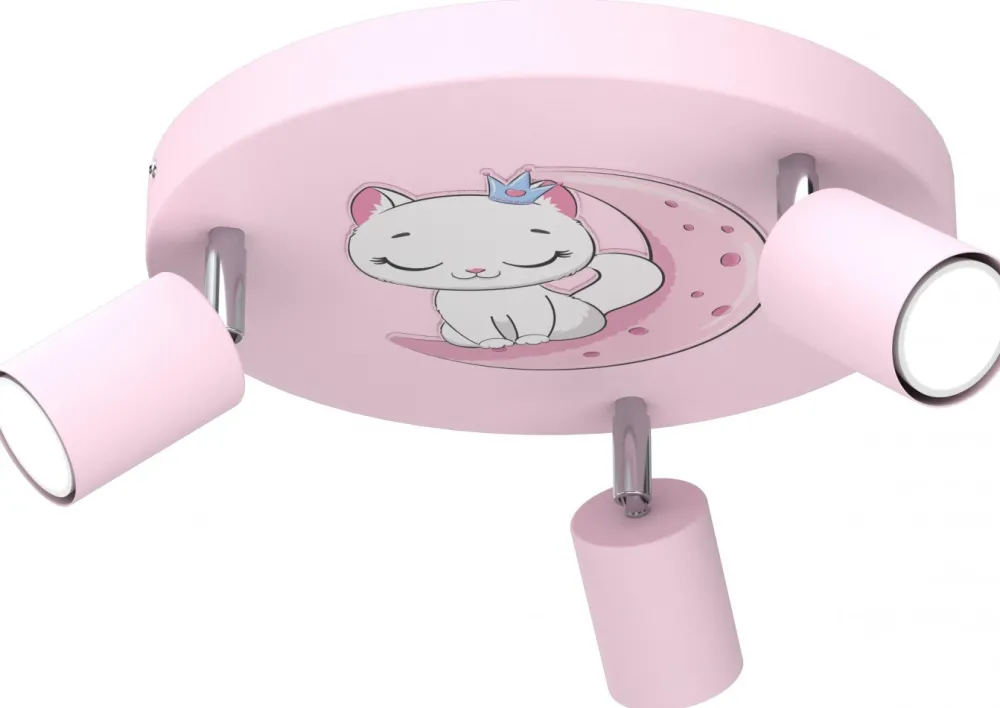 Lampa Sufitowa FUN Różowy 3xGU10 Kot * Luminex Sale