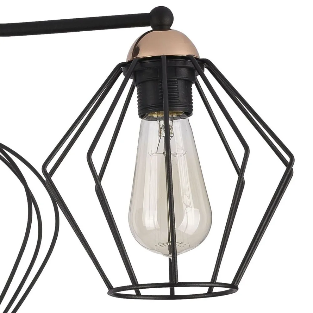 Lampa sufitowa GALAXY czarna 4xE27 * TK Lighting Best