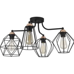 Lampa sufitowa GALAXY czarna 4xE27 * TK Lighting Best