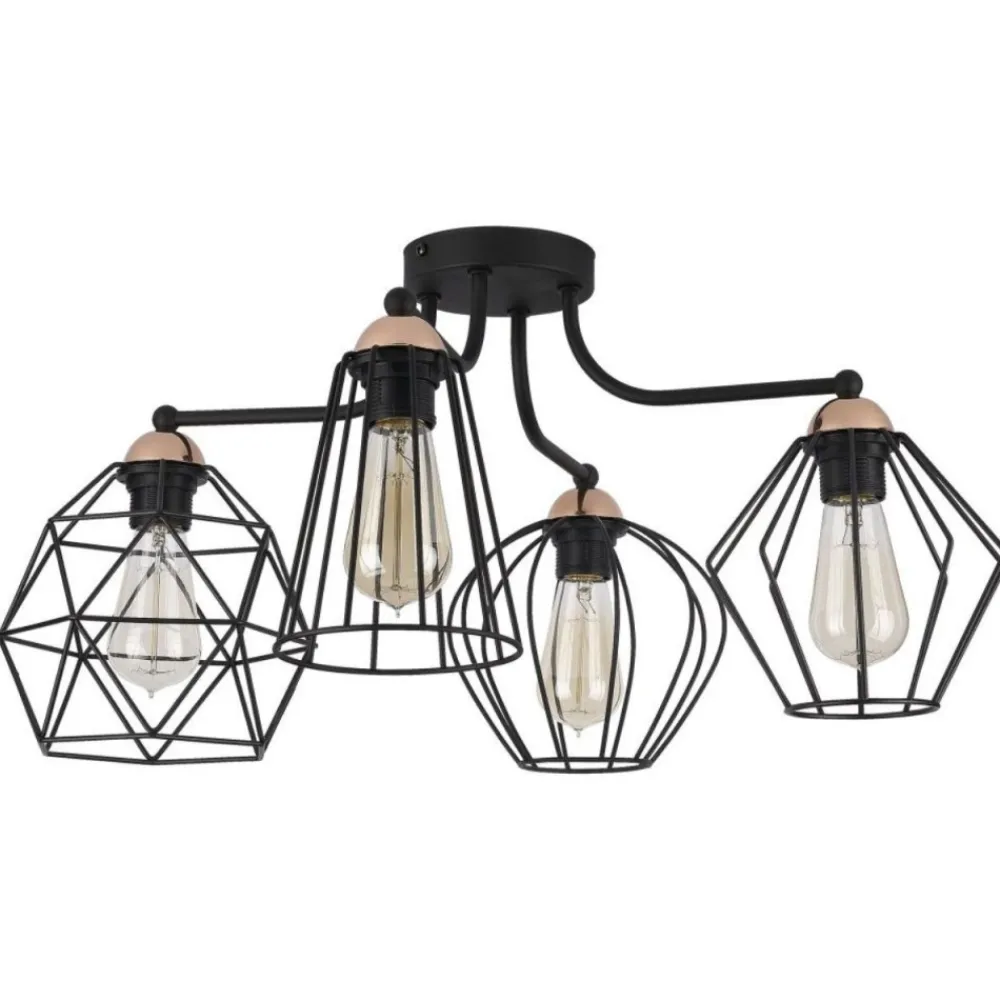Lampa sufitowa GALAXY czarna 4xE27 * TK Lighting Best
