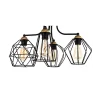 Lampa Sufitowa GALAXY Czarny Metalowe Klosze 4xE27 * TK Lighting Outlet