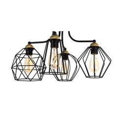 Lampa Sufitowa GALAXY Czarny Metalowe Klosze 4xE27 * TK Lighting Outlet