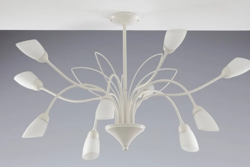 Lampa sufitowa GLORIOSA szara 10xG9 * Jupiter Discount
