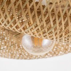 Lampa Sufitowa HAVANA Biały Brązowy Abażur 1xE27 60cm * Nowodvorski