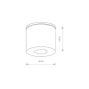 Lampa Sufitowa HEXA Czarny 1xGU10 IP44 * Nowodvorski Discount