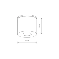Lampa Sufitowa HEXA Czarny 1xGU10 IP44 * Nowodvorski Discount