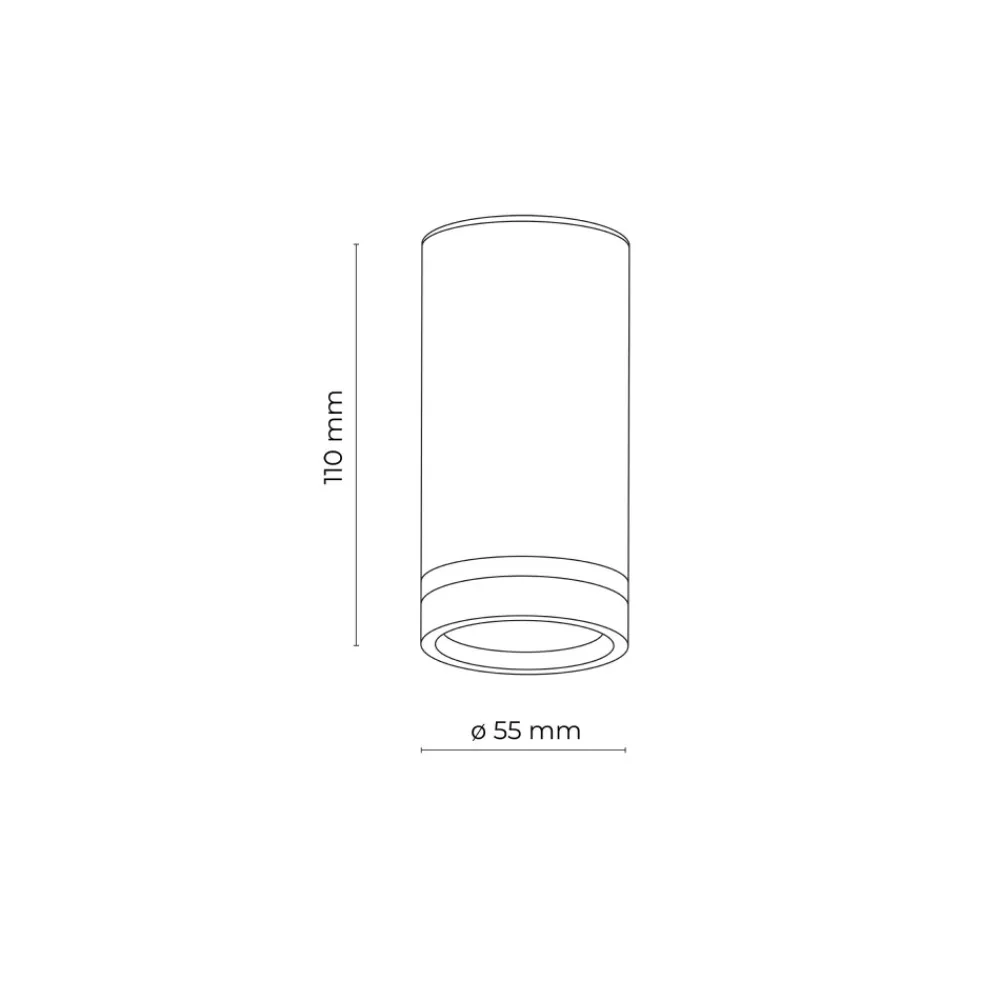 Lampa Sufitowa JET Czarny 1xGU10 * TK Lighting Sale
