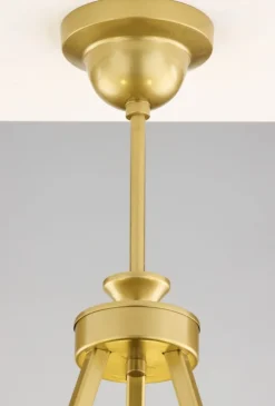 Lampa sufitowa KASZMIR złota biały abażur 3xE27 * Jupiter New