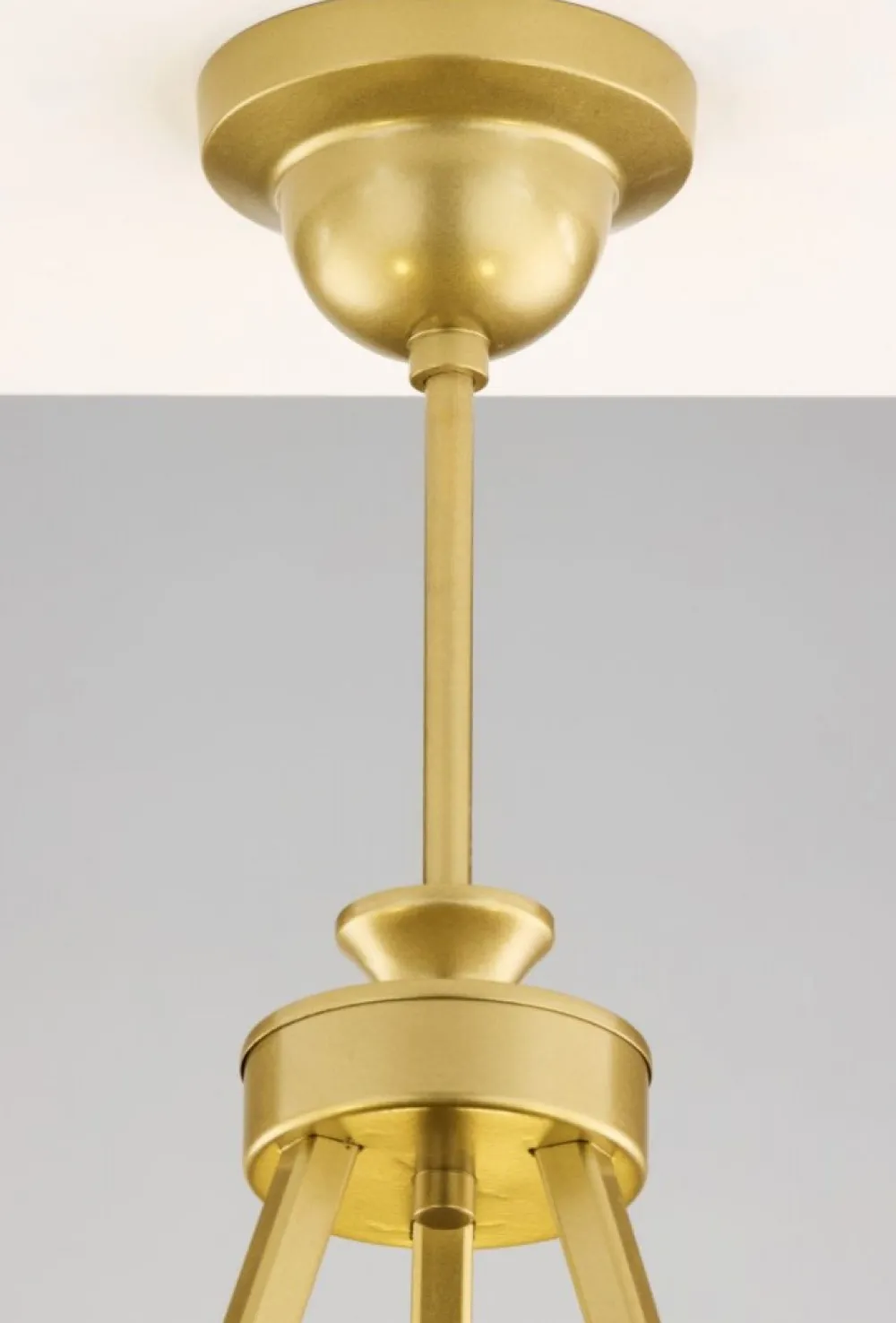 Lampa sufitowa KASZMIR złota biały abażur 3xE27 * Jupiter New