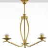 Lampa sufitowa KASZMIR złota granatowy abażur 3xE27 * Jupiter New