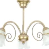 Lampa Sufitowa KOKARDA Złoty Szklany Klosz 3xE14 * Luminex