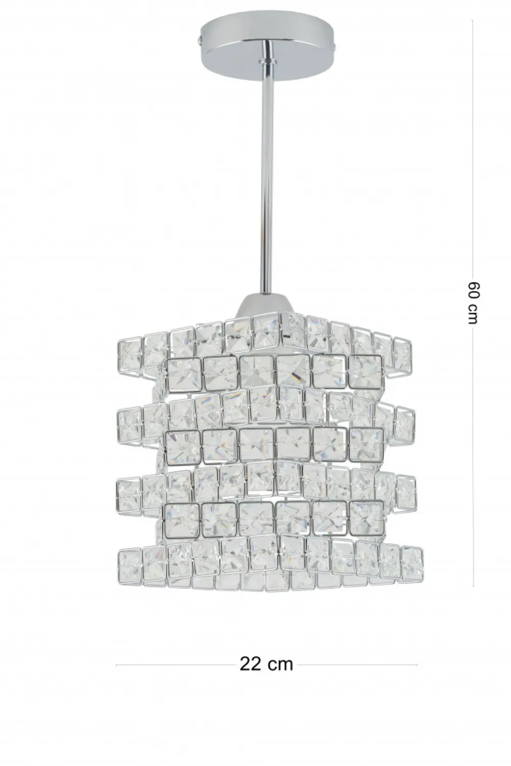 Lampa sufitowa kryształowy klosz Crystal IV 1xE27 * HowHomely Best