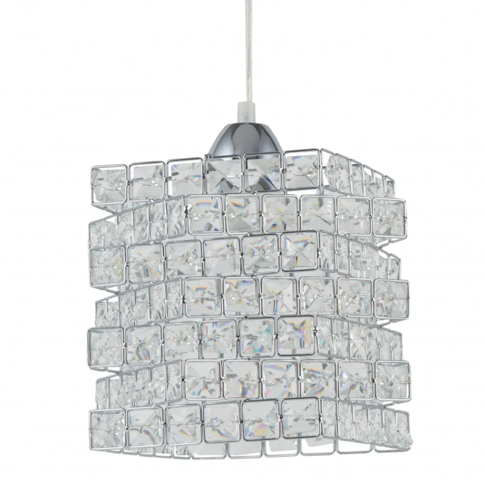 Lampa sufitowa kryształowy klosz Crystal IV 1xE27 * HowHomely Best