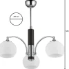 Lampa Sufitowa LARGO Srebrny Wenge Biały * Sale