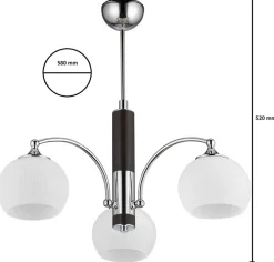 Lampa Sufitowa LARGO Srebrny Wenge Biały * Sale