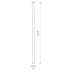 Lampa Sufitowa LASER Czarny 1xG9 110cm * Nowodvorski Discount