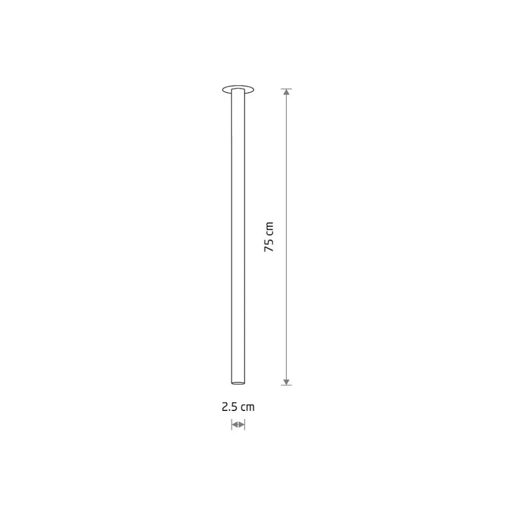 Lampa Sufitowa LASER Złoty 1xG9 75cm * Nowodvorski Best