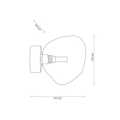 Lampa Sufitowa LAVA brązowa 1xG9 * TK Lighting Best
