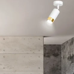 Lampa sufitowa led HIRO 1 biało złota * EMIBIG