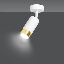 Lampa sufitowa led HIRO 1 biało złota * EMIBIG