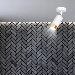 Lampa sufitowa led HIRO 1 biało złota * EMIBIG