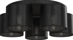 Lampa Sufitowa LOFT SHADE Czarny Klosz z Tworzywa 5xE27 * Luminex Discount
