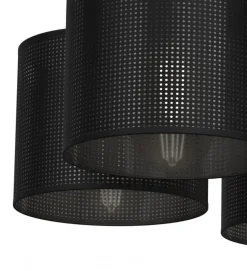 Lampa Sufitowa LOFT SHADE Czarny Klosz z Tworzywa 5xE27 * Luminex Discount