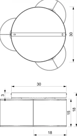 Lampa Sufitowa LOFT SHADE Czarny Klosz z Tworzywa 3xE27 * Luminex Outlet