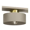 Lampa Sufitowa MARTI Beżowy Złoty Metalowy Klosz 3xE27 * Luminex Clearance