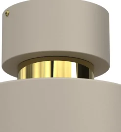 Lampa Sufitowa MARTI Beżowy Złoty Metalowy Klosz 1xE27 * Luminex Hot