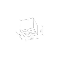 Lampa Sufitowa MIDI Czarny 16W LED 3000K * Nowodvorski Clearance