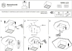 Lampa Sufitowa MIDI Czarny 16W LED 3000K * Nowodvorski Clearance