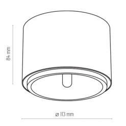 Lampa Sufitowa MORIS Biały 1xGU10/AR111 * TK Lighting Outlet