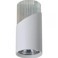 Lampa Sufitowa NEO Biały Srebrny Tuba 1xGU10 5,5x11cm * Eko-light New