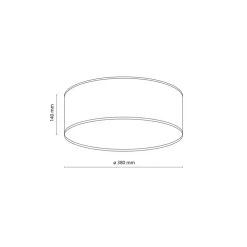 Lampa sufitowa NICOLA pomarańczowa 4xE27 38 cm * TK Lighting