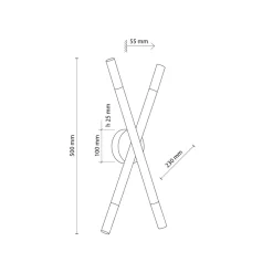 Lampa Sufitowa NOBLE Biały Brązowy 4xG9 * TK Lighting Best