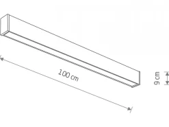Lampa sufitowa OUTLINE LED M czarna 35W IP44 3000K * Nowodvorski