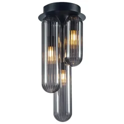 Lampa Sufitowa PAX Czarny Szklane Klosze 3xG9 * Eko-light Best
