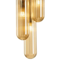 Lampa Sufitowa PAX Złoty Szklane Klosze 3xG9 * Eko-light Online