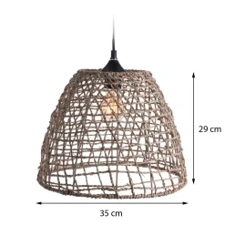 Lampa sufitowa pleciona Boho 35x29 cm * H&S Decoration Discount