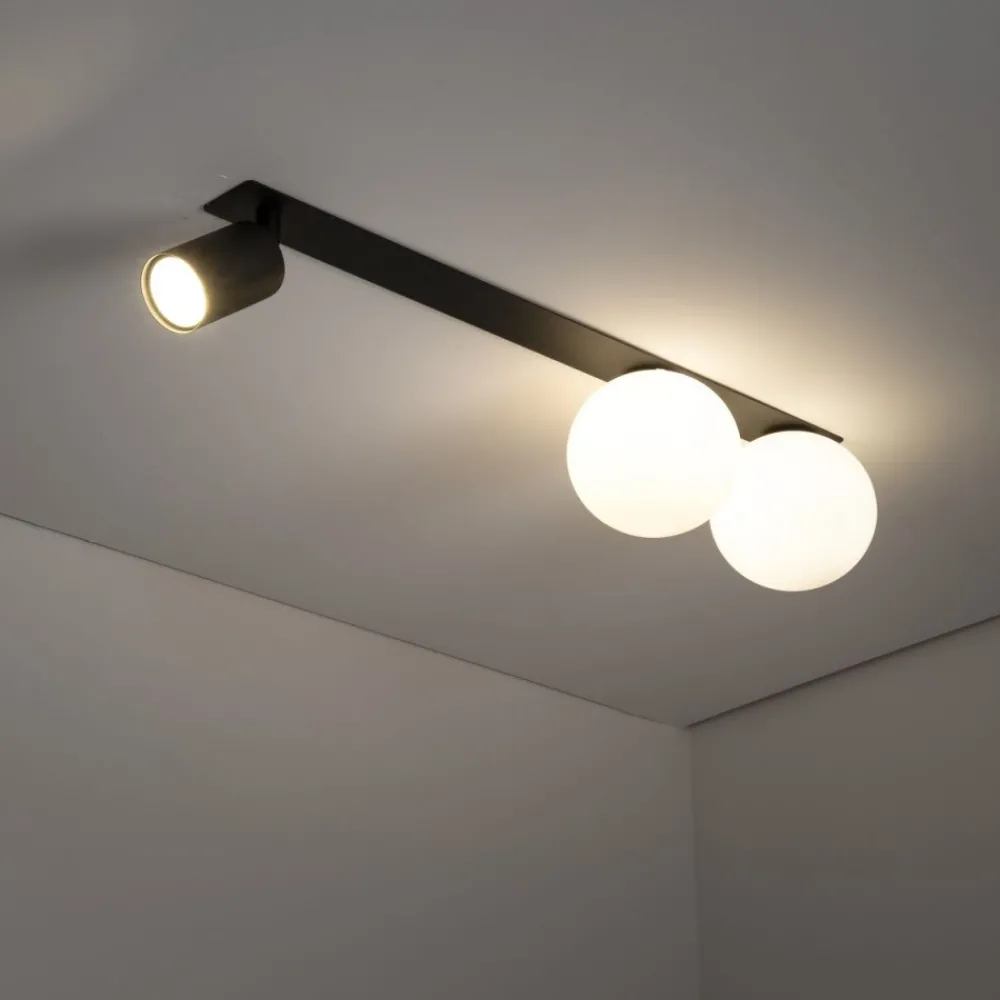 Lampa sufitowa podtynkowa Spot VOX czarna 2xG9 1xGU10 * TK Lighting New