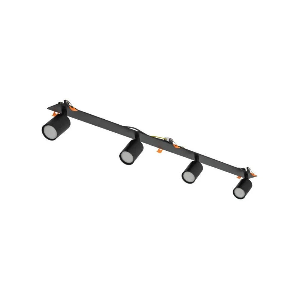 Lampa sufitowa podtynkowa Spot NEX czarna 4xGU10 * TK Lighting Sale